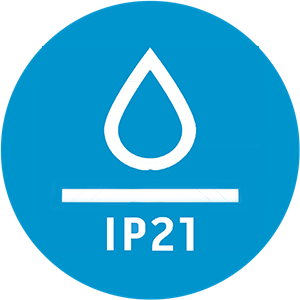 Thanks to the protection against dripping, it can also be used in the bathroom and laundry!