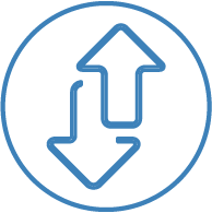 By rotating the display, Bi2 Wall can be installed as a split unit or a console machine.