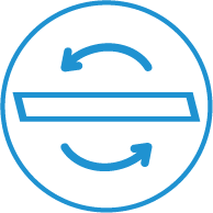 The air flow can be easily directed in the room, thanks to the motorized flap on the top of the unit