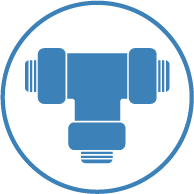 The terminal is equipped with an integrated 3-way valve for easy installation.