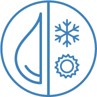 The two interconnected refrigerator cycles allow the decoupling of the heating/cooling from the DHW production, enabling them to operate in parallel, avoiding thus interruptions in the domestic comfort supply.