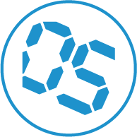 Display on the outside of the internal unit to guaranteed he best signal reception from the remote control.