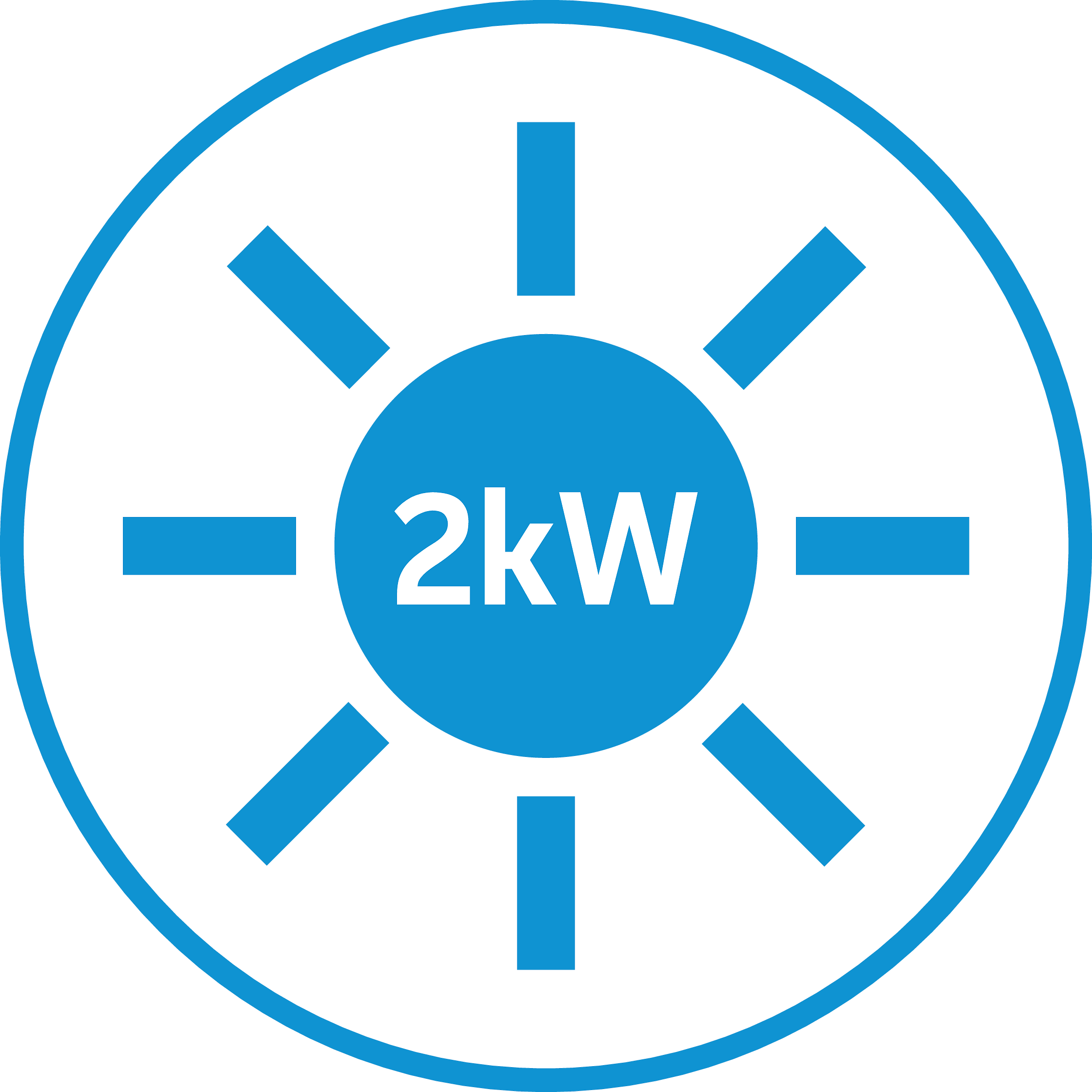 Below a certain outside temperature, the unit automatically switches from heat pump to electric heating to ensure comfort even with the coldest outside temperatures. The switching temperature can be set during installation (factory setting of 4°C). The electric heating element has a modulating function, the power output varies depending on the set ventilation speed (1.50kW at Vmin, 1.75kW at Vmed and 2.00kW at Vmax).